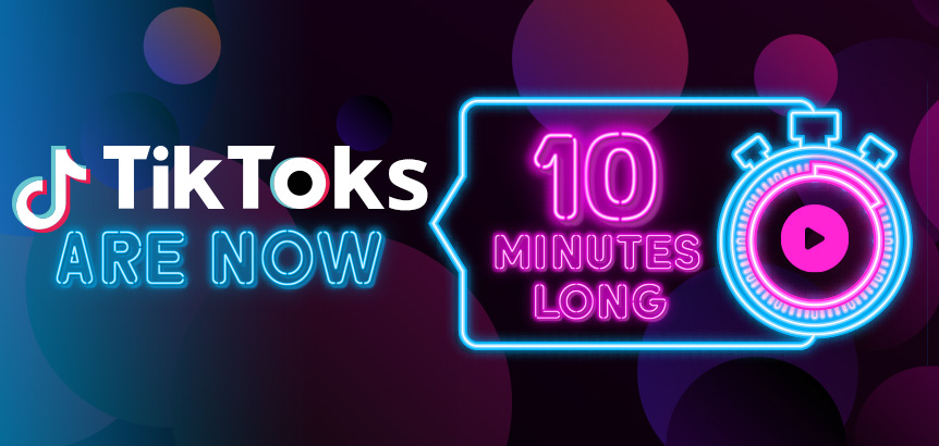 Stopwatch Displaying Ten Minutes Which Represents How Long TikTok Videos Are Now
