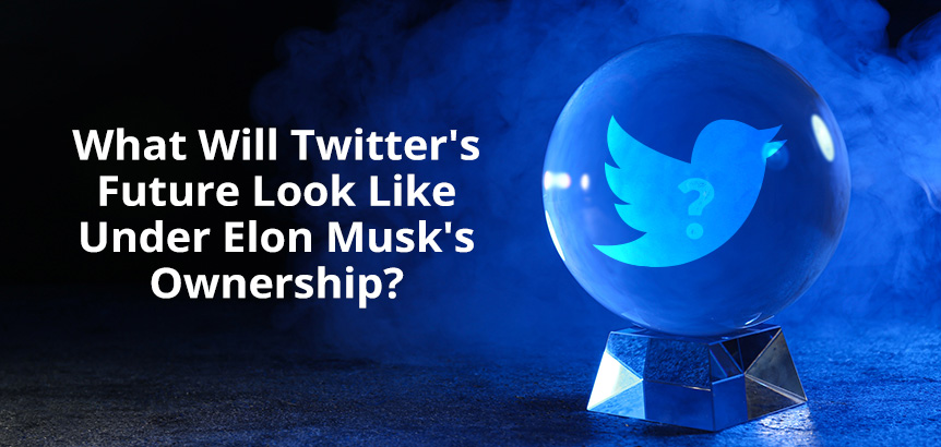 Twitter Bird Inside Crystal Ball As Twitter's Future Looks Unknown Under Elon Musk's Ownership