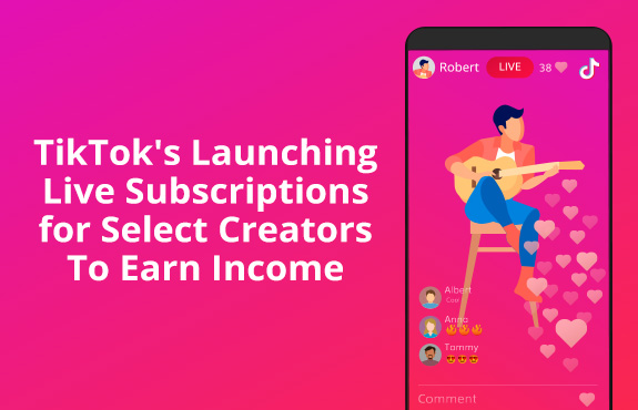 Person Live Streaming, Playing Guitar For Paid Subscribers as Part of TikTok's Monetization Program: Live Subscription