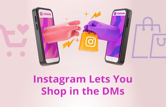 One Hand Giving Other Hand Shopping Bag Since Instagram Lets You Shop Via Direct Messages