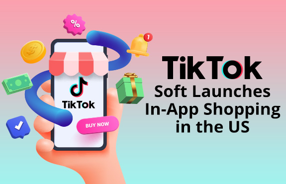 Phone Showing the Soft Launch of TikTok's In-App Shopping Experience in the US