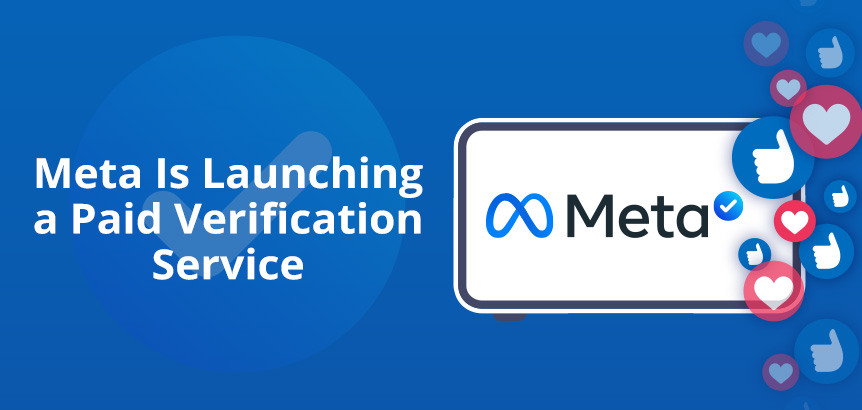 Meta Logo and Blue Check Mark Embedded in Phone As Meta Launches Paid Verification Services