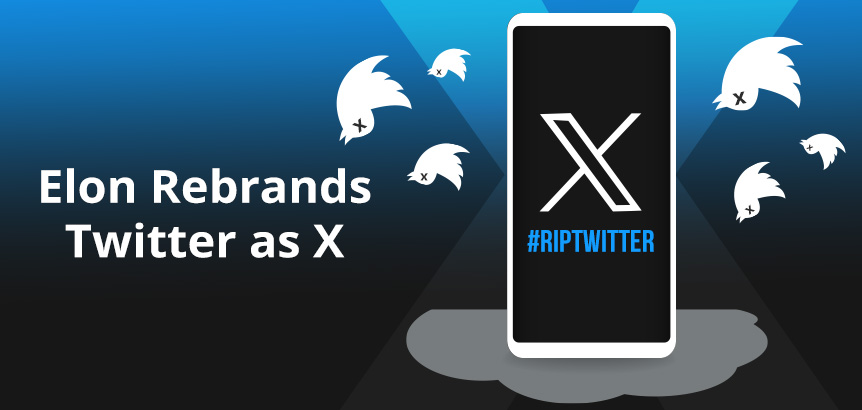 Dead Twitter Birds Surrounding Phone Featuring Twitter's Rebranded X Logo by Elon Musk