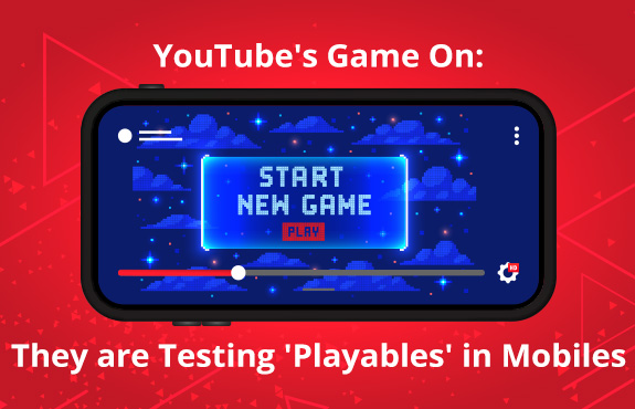 Phone Screen Showing a YouTube Playable Video