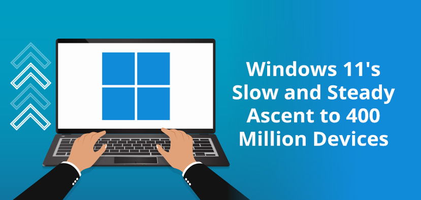 Computer Screen Showing Windows 11 Logo