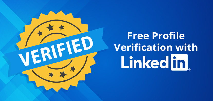 Badge with Word Verification and LinkedIn