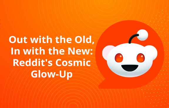 Orange Background with Reddit Logo