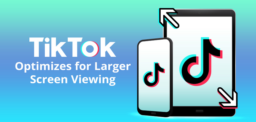 Cell Phone and Tablet Side by Side with TikTok Logo