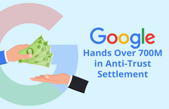 G for Google and One Hand Giving Money To Another