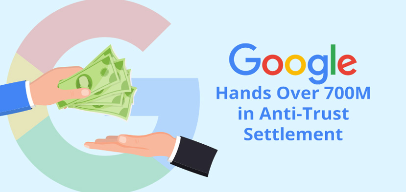 G for Google and One Hand Giving Money To Another