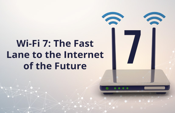 Wi-fi Router With Number 7 Between Antennas