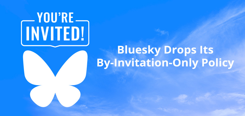 Bluesky Butterfly and Words You're Invited