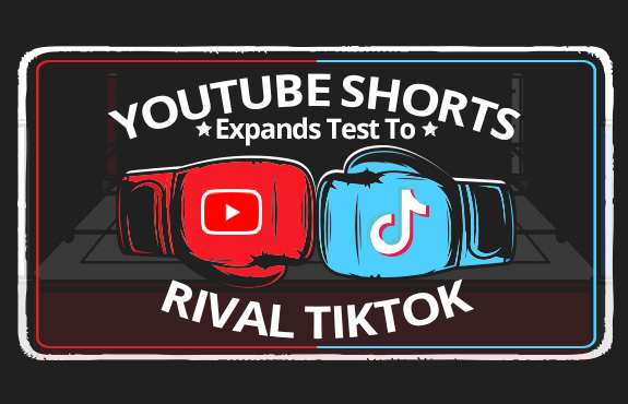 Boxing Match Poster Showing YouTube Versus TikTok Their Rival As YouTube Expands Test With Shorts Content