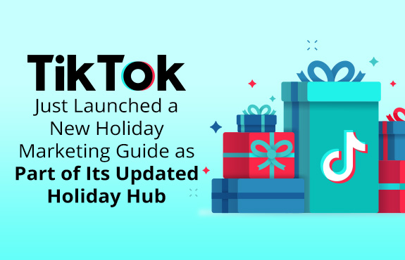 Pile of Holiday Gift Boxes With TikTok Logo