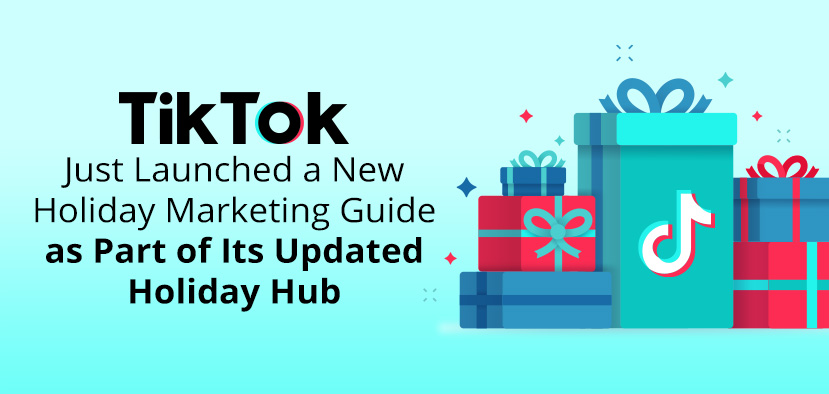 Pile of Holiday Gift Boxes With TikTok Logo