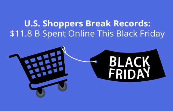 Shopping Cart Holding a Black Friday Tag