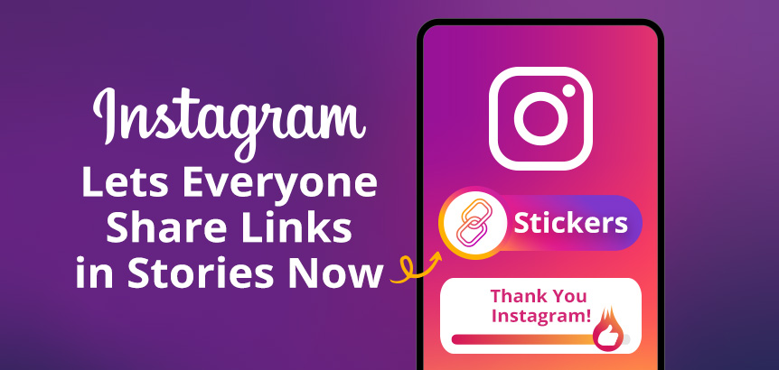 Instagram Lets Everyone Share Links in Stories Now As Seen On This Phone Showing Hyperlinked Stickers