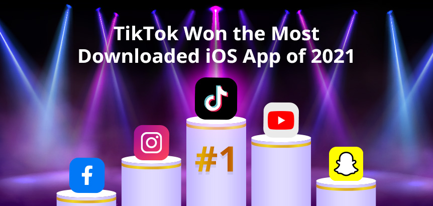 TikTok Won the Most Downloaded iOS App of 2021 Over YouTube, Instagram, Snapchat and Facebook